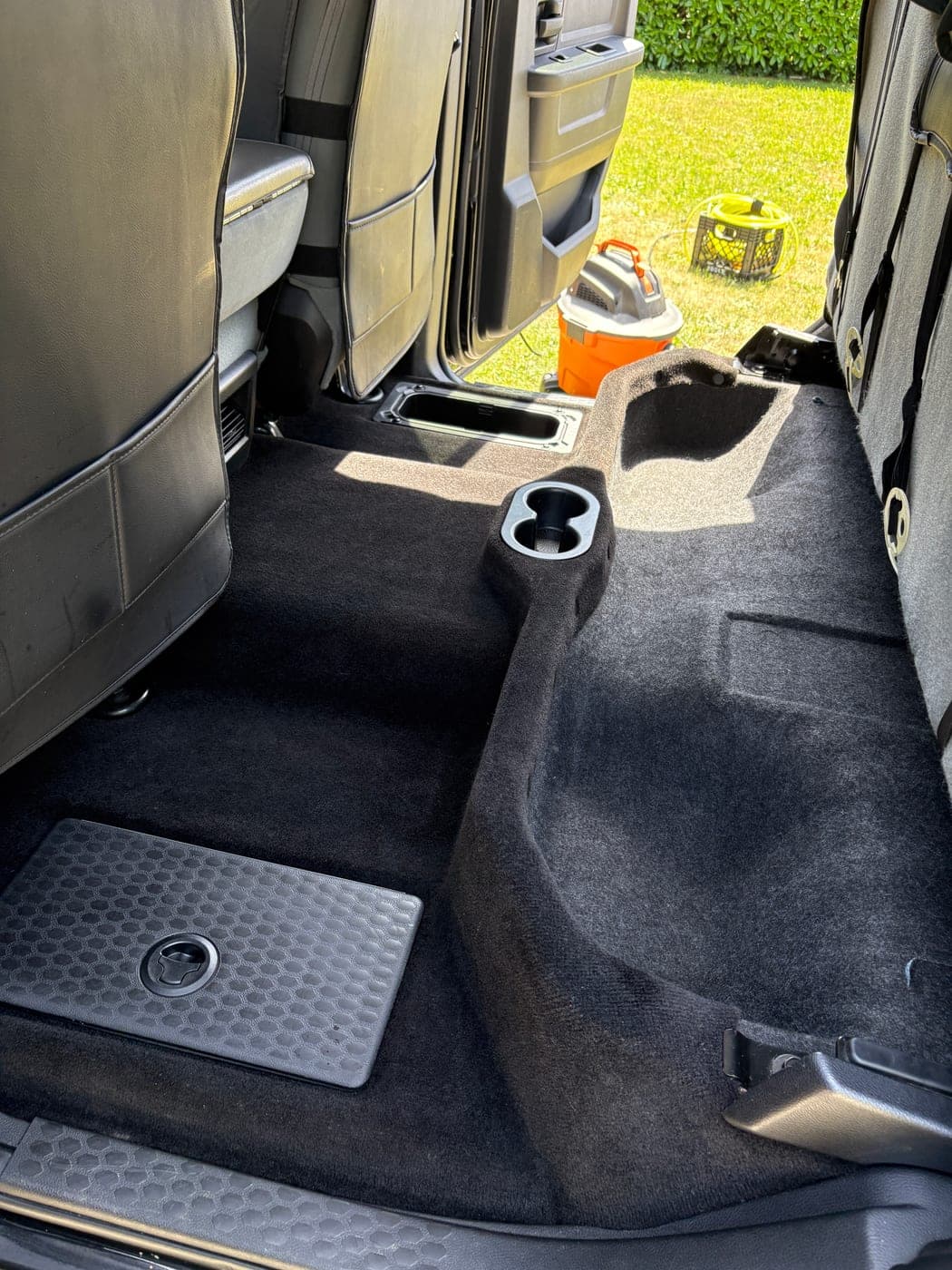 Truck Rear Floor — after detailing